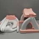 Potty Training Seat, SKYROKU Upgrade Toddler Toilet Seat for Kids Boys Girls, 2 in 1 Potty Training Toilet, Splash Guard AntiSlip Pad Step Stool,New SectorShape Stabilized Base (8899+Pink)