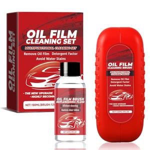 Pack of 3 Automotive Oil Film Cleaning Brush, Professional Oil Film Cleaning Brush for Car Windows, No Damage to The Body, Highly efficient and Powerful Removal Oil Film and Coating, 6.23 Fl Oz (Pack of 1)
