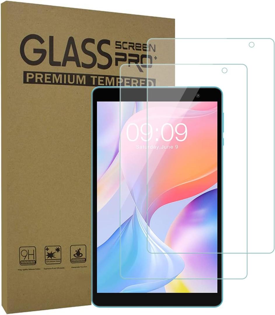 2-Pack Tablet Screen Protector for TECLAST P80T Tablet 8 Inch, Tempered Glass for TECLAST P80T, Anti-Scratch 9H Hardness Tempered Glass Film for TECLAST P80T