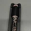 CALISTA GoGo Mini Heated Round Brush | Curl, Touch-Up, De-Frizz, Smooth, and Style Hair with Mini 7” Styling Tool | Heats to 365°F | Perfect Travel Tool | Dual Voltage (Cheetah)