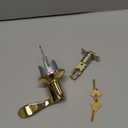 Schlage F51A ACC 505 Accent Door Lever, Keyed Entry Lock, Bright Brass