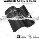 2 x ALOANES Mouse Pad with Stitched Edge, Non-Slip Rubber Base Mouse Mat for Laptop& Computer, Small Mouse Pad for Gamer, Office & Home, Black Square Mousepad 9.8''x 8.3''x 0.08''