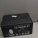 VOLISUN 12 Pack 6 inch Recessed Lighting, 5CCT LED Recessed Light Black, 2700K-5000K Selectable, 13W Eqv 120W, 1080LM Dimmable Canless Wafer Downlight, LED Ceiling Light ETL Certificated