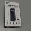 Emerson PB2712B Power Bank, Small and Travel Ready, 27,000mAh with PD 140W, USB-C and USB-A Ports with Intelligent Digital LCD Display, Black