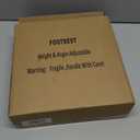 Foot Rest for Under Desk at Work 4-Level Height Adjustable, Ergonomic Foldable Footrest for Office, Gaming,Computer, Soft & Removable Pad Desk Foot Stool Suitable for All Seasons (Black)