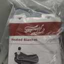 Homemate Electric Heated Blanket Full Size - 72"x84" Heating Blanket Full Size 1/2/4/6/8 Hours Auto-Off 10 Heat Level Over-Heat Protection Flannel Sherpa ETL Certification