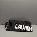 DOKEHOM 90L Large Laundry Basket, Collapsible Laundry Bag, Freestanding Tall Clothes Hamper, Foldable Washing Bin (Black)