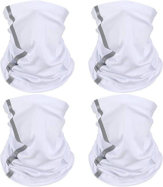 Neck Gaiter for Men Reflective Face Mask Cover, UV Sun Protection Neon Balaclava Hi Vis Bandana for Work