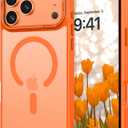 VENINGO for iPhone 17 Pro Max Case,Magnetic Compatible with MagSafe,Matte Slim Fit,Anti-Fingerprint Shockproof Protective Phone Case for iPhone 17 Pro Max 6.9",Cosmic Orange