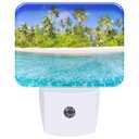 AKKAVNIA Night Light Subtropical Isle Plug-in Wall LED Night Lamp with Dusk-to-Dawn Smart Sensor Lamp for Adult Bedroom Living Room Hallway Kitchen