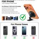 Magnetic Car Mount Charger 15W Magnetic Wireless Car Charger for iPhone 17 Accessories Magnetic Phone Holder for Car 3 in 1 Magnetic Car Mount for iPhone17Pro/16/15/14/13/12 Series Gifts for Men Women