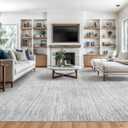 Valenrug Washable Rugs 8x10 - Non Slip 8x10 Area Rugs for Living Room, Stain Resistant Area Rugs for Bedroom, Foldable Machine Washable Area Rug(8'x10', Grey)