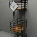 3 Tier Floor Caddy With Bamboo Shelves