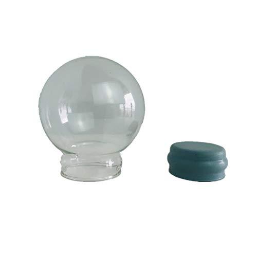 Youda DIY Empty Glass Snow Globe Kit - Water Globe Accessories (D65mm)