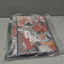 Comic Book Storage Box, 15.3" x 7.8" x 11.8" Large Comic Book Case, Oxford Fabric Organizer, Collapsible Storage Bin with Lid and Handles for Books Magazines Collections, Cartoon Colorful