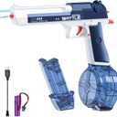 ALLROAD Electric Water Guns Rechargeable Automatic Squirt Guns Long Range, Powerful Water Soaker Gun Toy, Water Squirters for Kids & Adults Summer Pool Beach Party, Blue