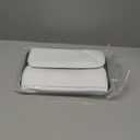 REEVAA 2025 Tesla Center Console Armrest Cover for New Model Y Juniper & Model 3 Highland, with 2 Storage Bags [High-Elastic, Non-Slip] Model 3 / Model Y (2025~2026) Accessories, White