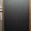 Chezerra A Frame Chalkboard Sign, 40"x20" Extra Large Sidewalk Chalk Board, Wooden Standing ChalkBoards Set with Markers, Double-Sided Magnetic Blackboard for Cafs, Weddings, Party Guide, Brown