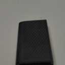 Mens Wallet Card Holder - Smart Wallet for Men, Pop Up Card Case, Top Grain Leather, RFID Blocking, Slim, Minimalist, Ultra-Thin, Front Pocket, 12 Card Capacity | ID Window | Cash Slot (Carbon Fiber)