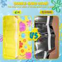 5 x Ocean Themed Birthday Decorations, Cartoon Themed Party Supplies, 2 Pack 3.3 x 6.6ft Starfish Jellyfish Pattern Tinsel Foil Fringe Curtains Birthday Photo Booth Prop Backdrop for Kids