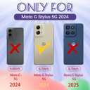 for Moto G Stylus 5G 2024 Case Women - Cute Girls Phone Cover Girly Kawaii Aesthetic Design Strawberry Heavy Duty Protective Shockproof Military Grade for Motorola Moto G Stylus 5G 2024 Cases