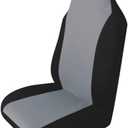 Yardwe Car Seat Cover Gray Single Protector for Front Seats Breathable Material Washable and Reusable Fits Cars Trucks SUVs Easy Installation with Snug Fit