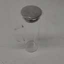 1.5 L Glass Pitcher with Lid and Spout, Cold or Hot Water Drinking Jug for Homemade Iced Tea and Juice