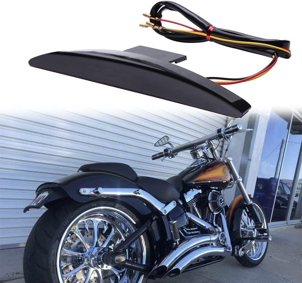 DREAMIZER Motorcycle Rear Fender Tail Light for Softail Breakout - LED Tip Brake Lamp Fit for Breakout CVO FXSB FXBRS 2013-2019,Smoke Tip Brake