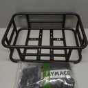 RAYMACE Rear Rack Bike Basket with Cargo Net and Liner Large Bicycle Basket Perfect Mount for Electric Bike