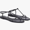 Molozoey Flat Sandals for Women with Metal Buckle Ankle Strappy Ladies Fashion Slide Sandals Comfortable Summer Open Toe Women Sandals Dressy, 6.5