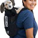 K9 Sport Sack Air 2 - Small, Jet Black - Ideal for Dogs with 13-16 Back Length - Durable, Breathable Backpack-Style Carrier - Perfect for Walks, Short Hikes & Public Transportation