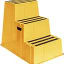 US Weight Yellow Safety Steps  Lightweight & Durable Anti-Slip Step Stools with High Visibility for Home, Office, and Industrial Use