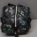 VLM Lunch Box for Women, Insulated Lunch Bag Women with Adjustable Shoulder Strap, Cute Lunch Tote Bag for Work,Picnic,Camping Big Size (Large, Green Floral)