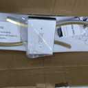 Battery Operated Wall Sconce Set of 2, Dimmable Modern LED Rechargeable Wall Light with Remote Control, Wall Decor for Living Room, Hallway, Quick Install, No Electrician Required, 31.5 inches