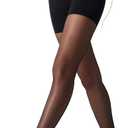 Yilanmy Control Top Pantyhose for Women 20D Sheer Shaping Tights Tummy Control Support Stockings (Black, M)