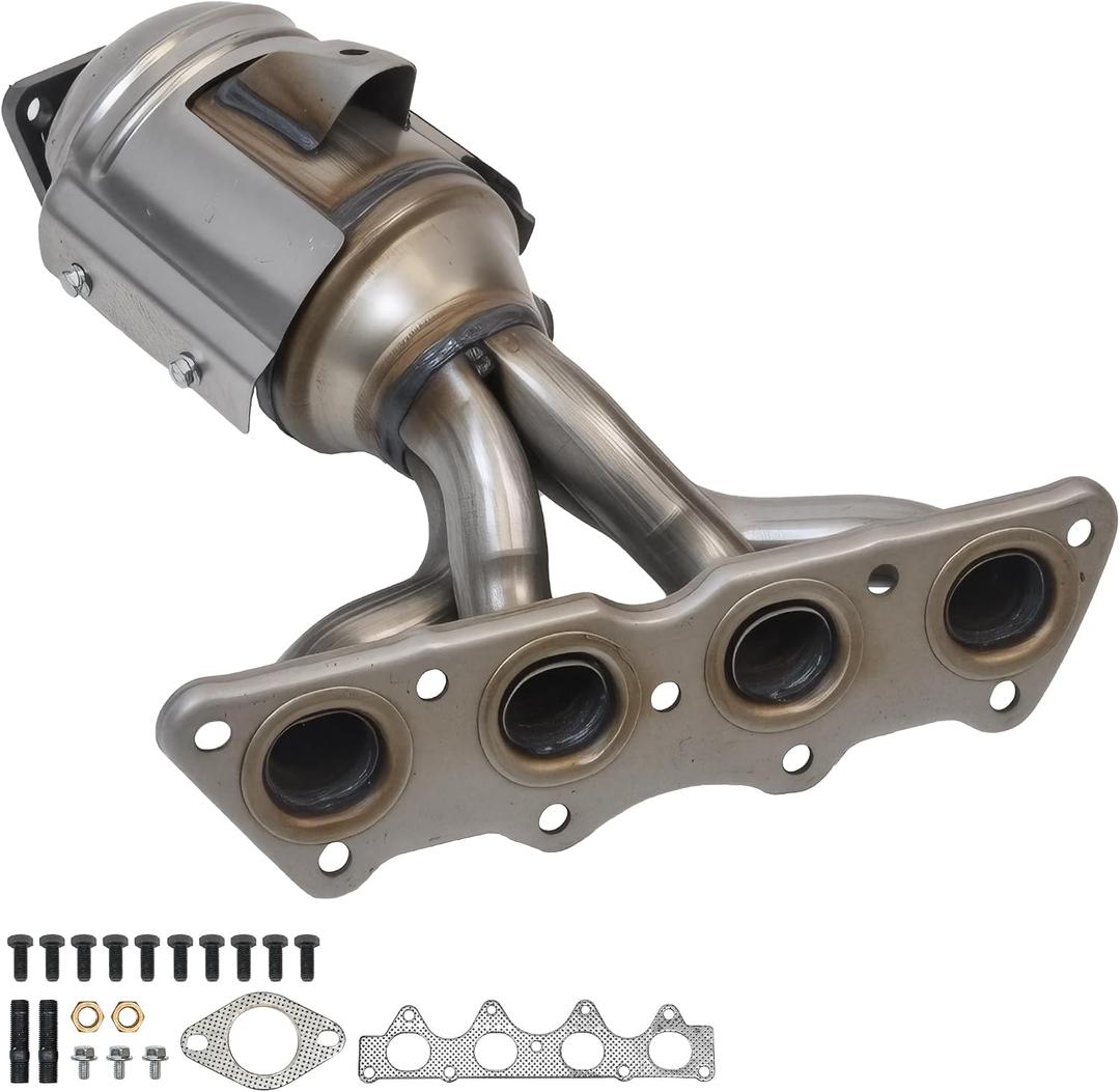 GWTAUTO Front Catalytic Converter Compatible with Hyundai Accent/Veloster 2012-2017, Kia Soul 2012-2016, Kia Rio 2012-2017, 1.6L L4, High Flow Exhaust Manifold Catalytic Convertor - EPA Compliant