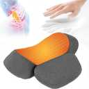 Back Massager with Heat Therapy 3 in 1 Smooth Spine Triple Fusion Back Massager 2025 New with Heat, Adjustable Height Electric Lumbar Support Pillow for Bed Lower Back Pain Relief Deep Tissue (Gray)