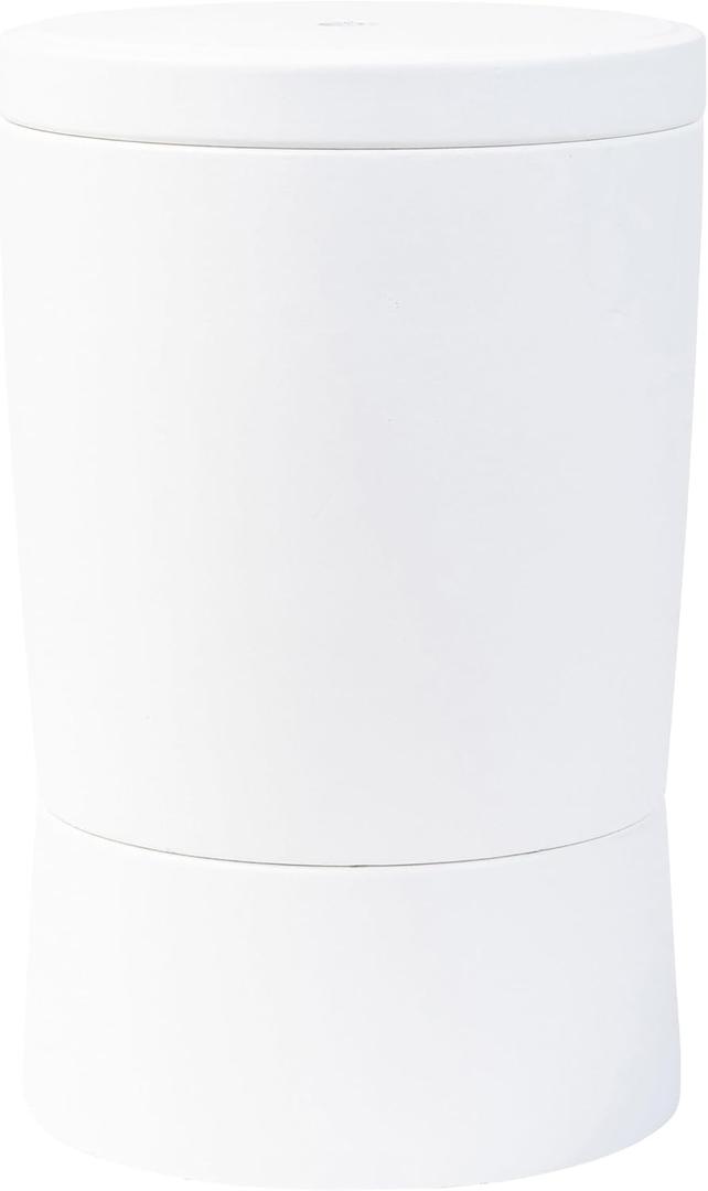 Step2 Vero in-Pool Shade Table, Cooler Side Table with 9-Gallon Basin, Umbrella Hole, for 15-inch Water Ledge, White
