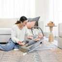 Baby Delight Highland Baby Bouncer | Infant | 0 6 Months | 3-Position Recline | Sage Tweed
