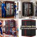 Refrigerator Moving Blanket for French Door and Side-by-Side Models
70 x 38 x 34 in Large Refrigerator Cover, 3 Hook and Loop Strap, Refrigerator Surface Protection in Moving Storage Transport