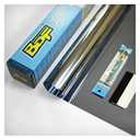 BDF S05 Window Film Daytime Privacy and Heat Control Mirror Silver 5 (Very Dark) - 36in X 24ft