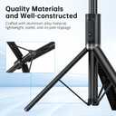 SYNCWIRE 55" Selfie Stick Phone Tripod for iPhone, All-in-one Extendable Aluminum Selfie Stick with Remote, Travel Tripod for iPhone 17/16/15/14/13/12 Series and More Smartphones (Black)