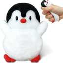 Penguin Taba Squishy, Kawaii Squishies, Penguin Sticky Stress Balls for Kids Sensory Toy, Cute Animals Stress Squeeze Ball, Taba FuFu Squishy Toys for Kids, Birthday Gifts