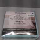 Mueller Ultratemp King Size Sheets Set, Super Soft 1800, 6 Piece, Deep Pocket up to 16" Cooling Sheets King Size, Transfers Heat, Breathes Better, Hypoallergenic, Wrinkle, Aqua