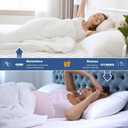 GRT Queen Mattress Protector Waterproof, 100% Waterproof Quilted Fitted Mattress Pad, Noiseless Hollow Cotton Mattress Cover, fits up to 21" Deep, Dust Proof White