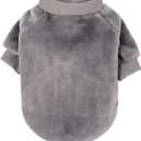 Dog Sweater | 3-Pack Clothes Jackets for XXS XS Dog Breed (Male & Girl), Soft Winter Coats Sweaters for Dogs and Cats, Pet Apparel Outfits (Grey,Blue,Navy, XX-Small)