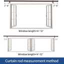 Standard Decorative Window Curtain Rods 30 to 88 Inch,5/8 Inch Diameter Small Curtain Rod Set, Heavy Duty Drapery Rods with Brackets Brown