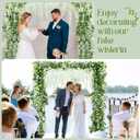 Crowye 20 Pcs 7.2ft/pcs Artificial Flowers Wisteria Garland Artificial Wisteria Vine Hanging Flower Decorations Flower Vines for Outdoor Wedding Wall Arch Party Backdrop Floral Decor (White)