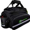 ROCKBROS Bike Trunk Bag 17L-45L Bike Rear Rack Bag Waterproof (Black Grey)