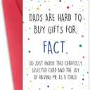 7 x Happy Fathers Day Card from Daughter Son, Funny Father's Day Thank You Cards,Best Dad Gifts Fathers day Birthday